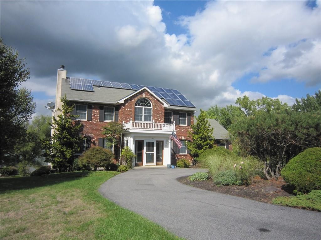 Backyard, Exterior, Facade, Brick Facade, Solar Panels, Brick Traditional