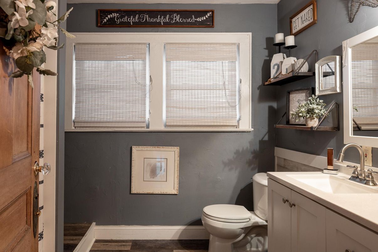 Bathroom, Interior, Wood Texture Flooring