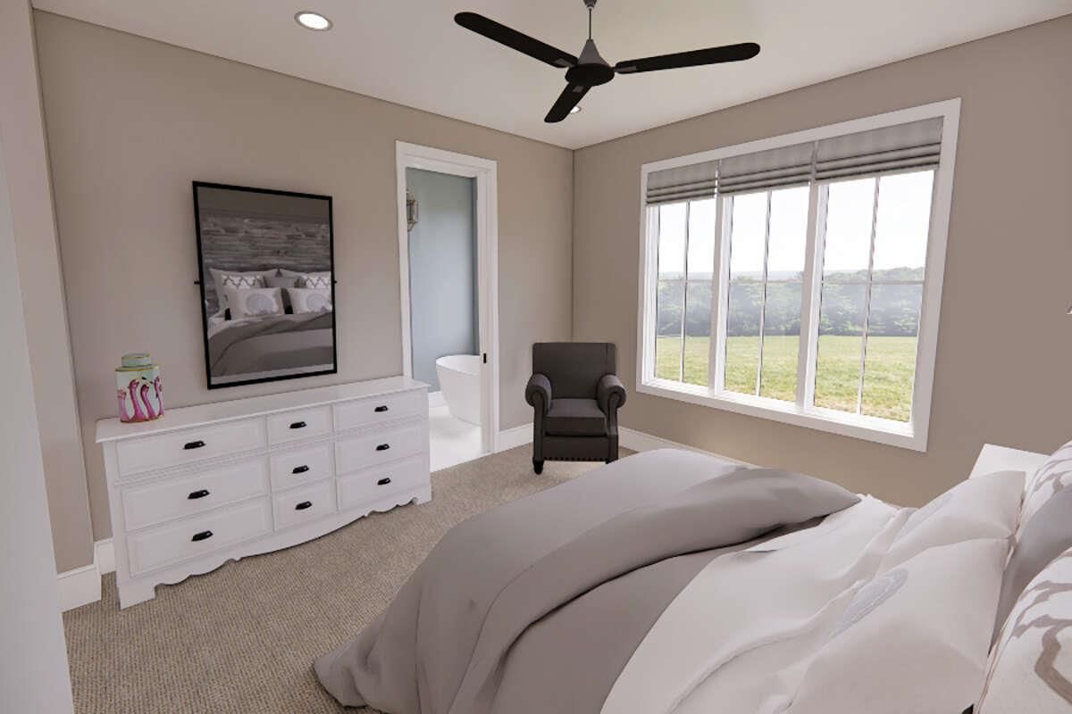 Bedroom, Interior, Recessed Lighting