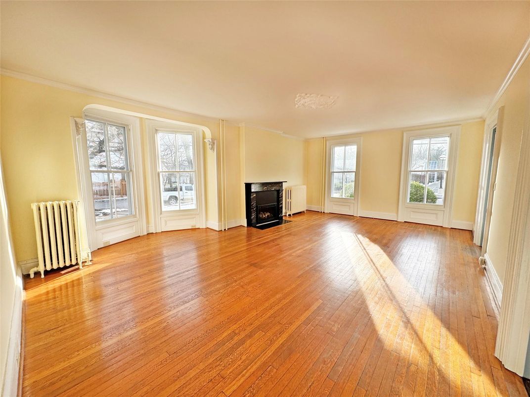 Empty room, Fireplace, Interior, Wood Texture Flooring