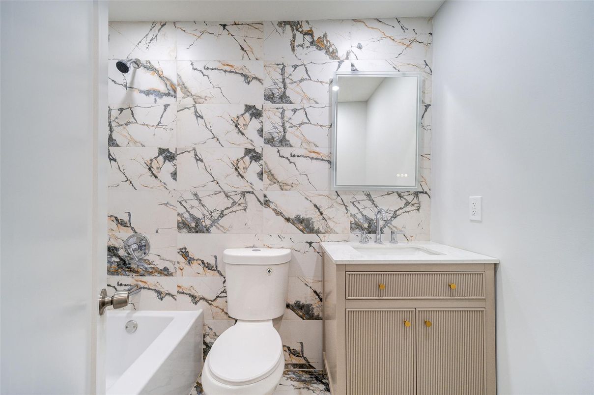 Bathroom, Interior, Marble Walls