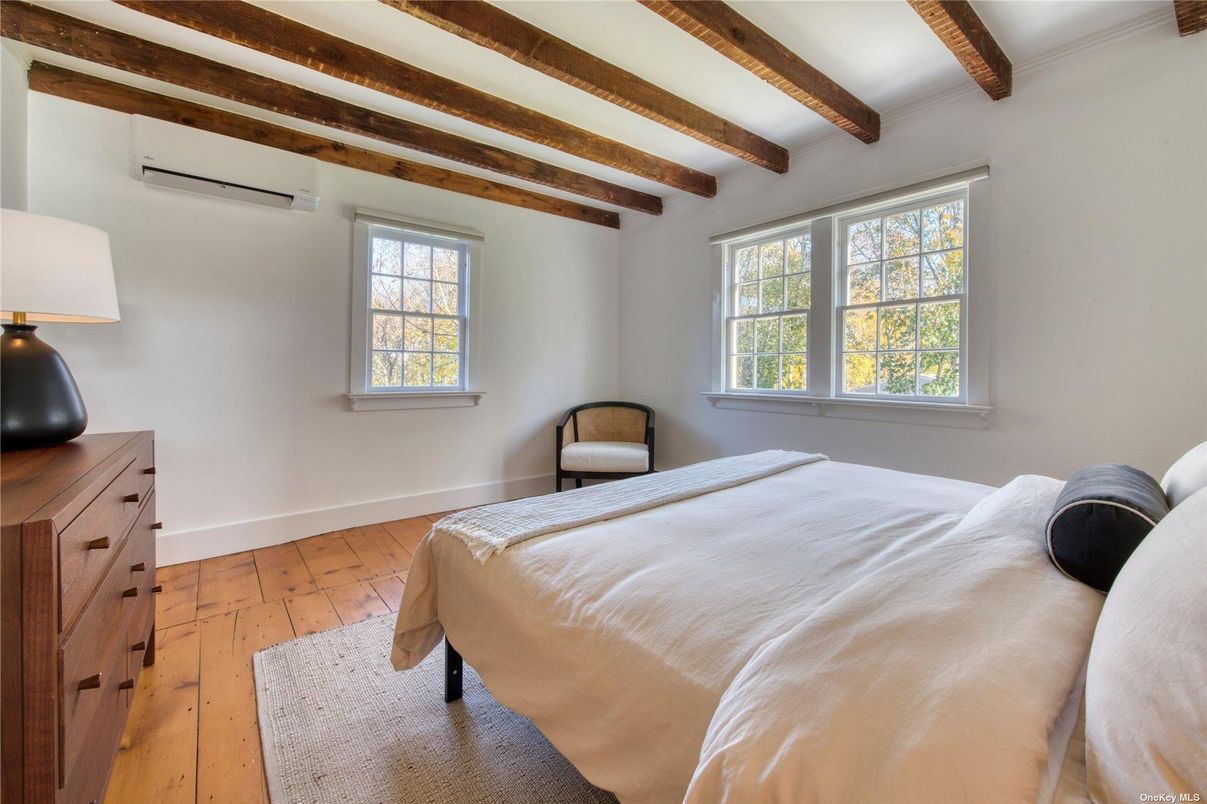 Bedroom, Interior, Wooden Beams, Wood Texture Flooring