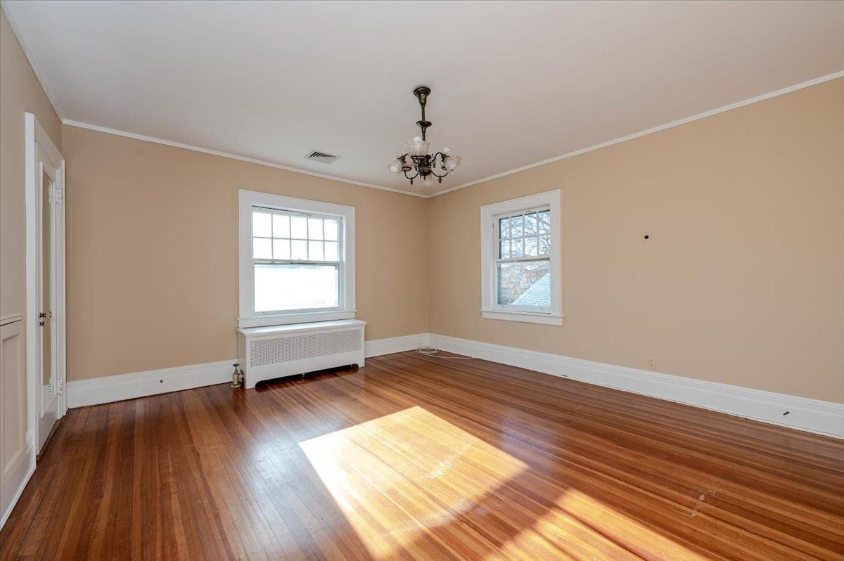 Chandelier, Empty room, Interior, Wood Texture Flooring