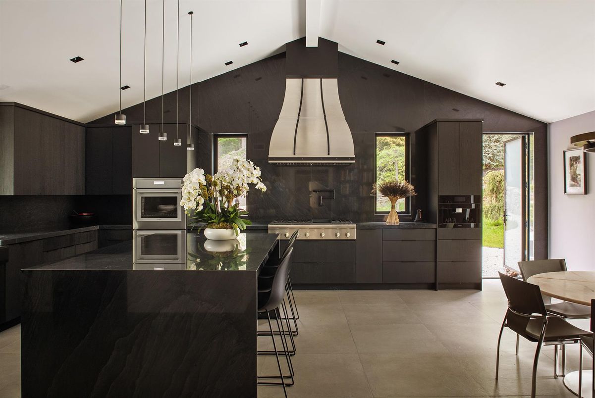 Interior, Kitchen, Pendant Lights, Recessed Lighting, Stainless Steel Appliances