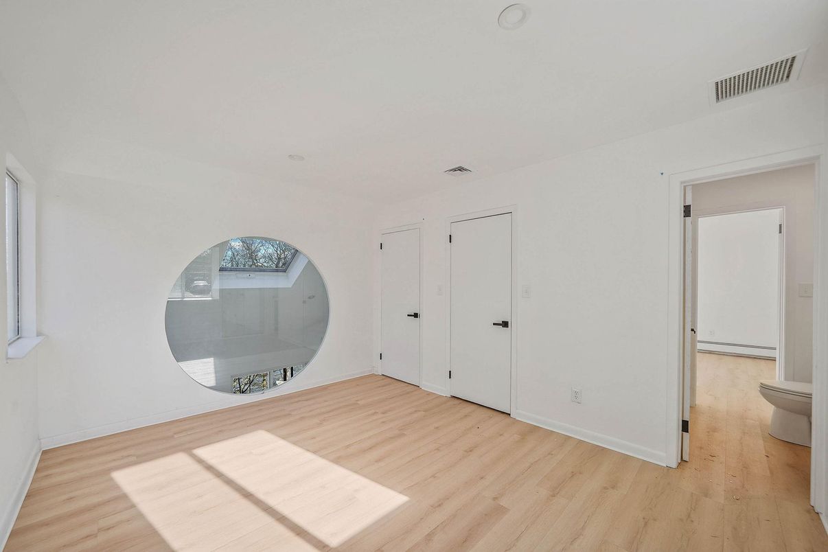 Bathroom, Empty room, Interior, Wood Texture Flooring