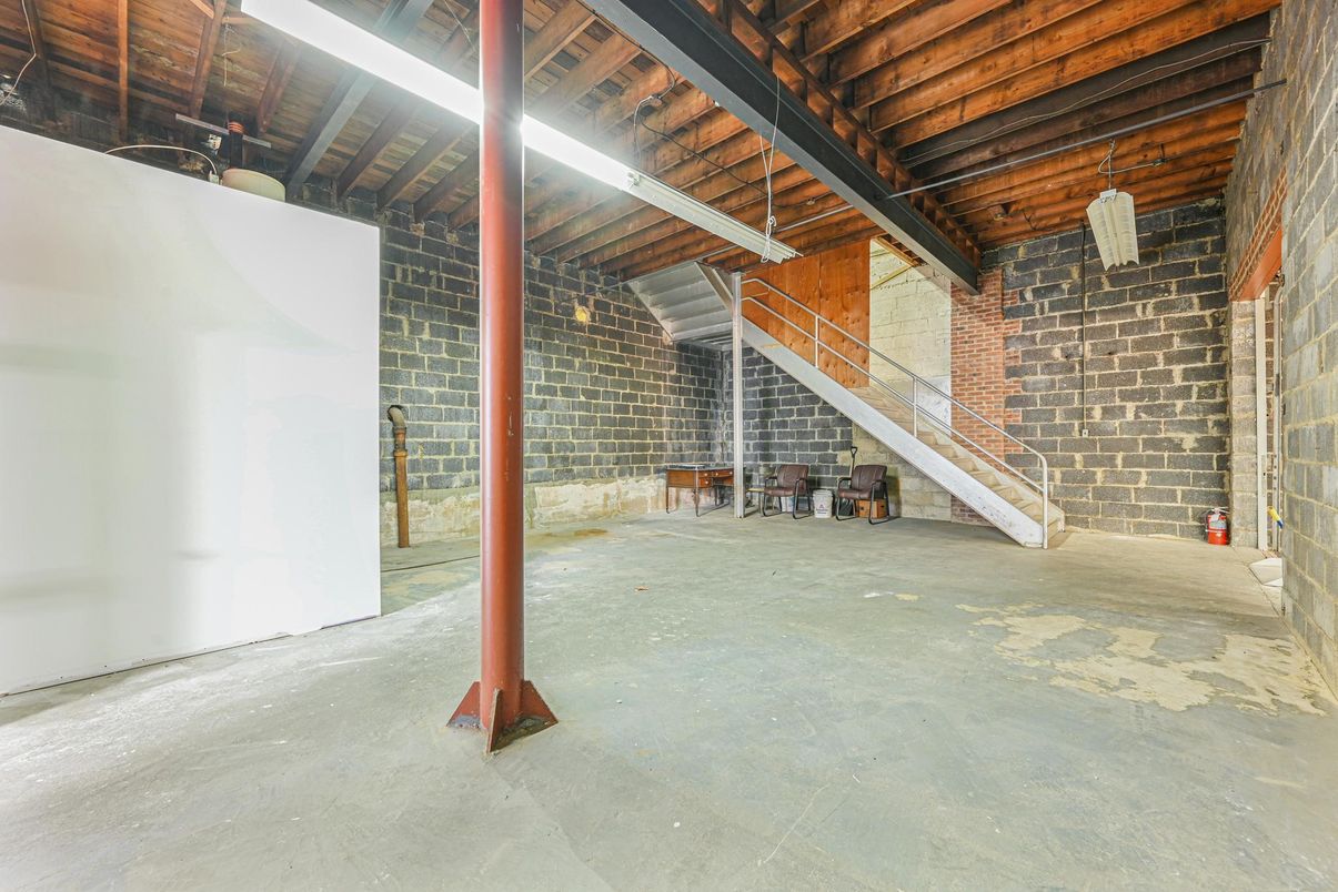 Interior, Stone Walls, Wooden Beams