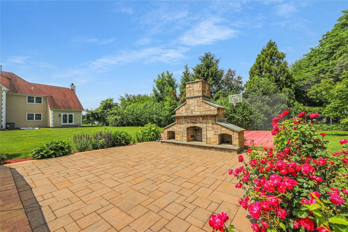 Backyard, Exterior, Fireplace