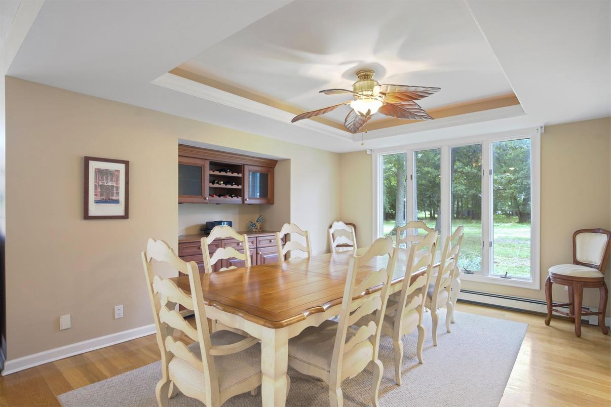 Dining room, Interior, Wood Texture Flooring