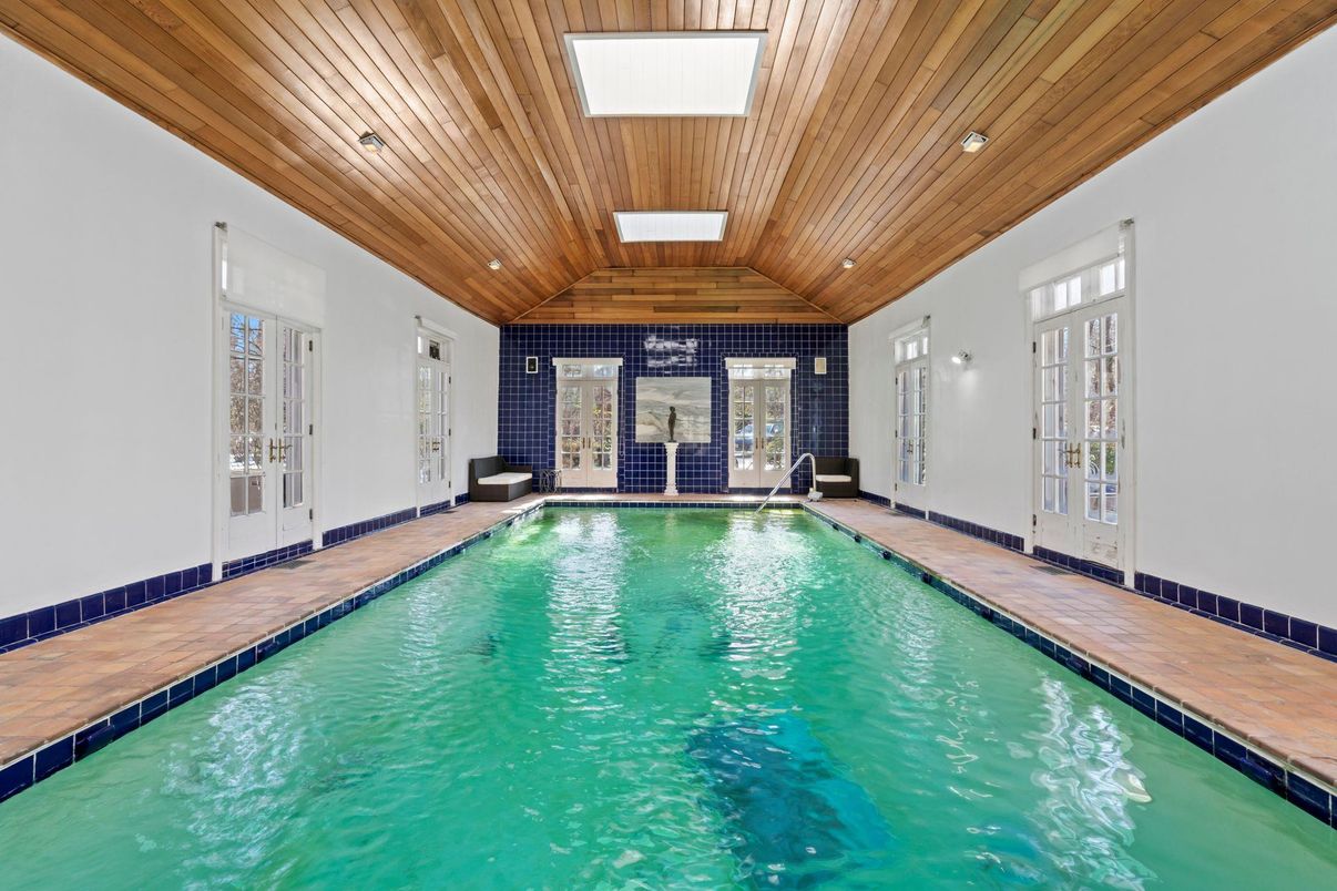Interior, Pool, Wooden Ceilings
