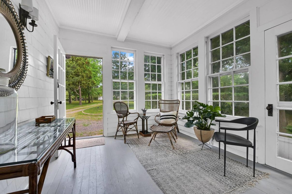 Interior, Sun Room, Wood Texture Flooring