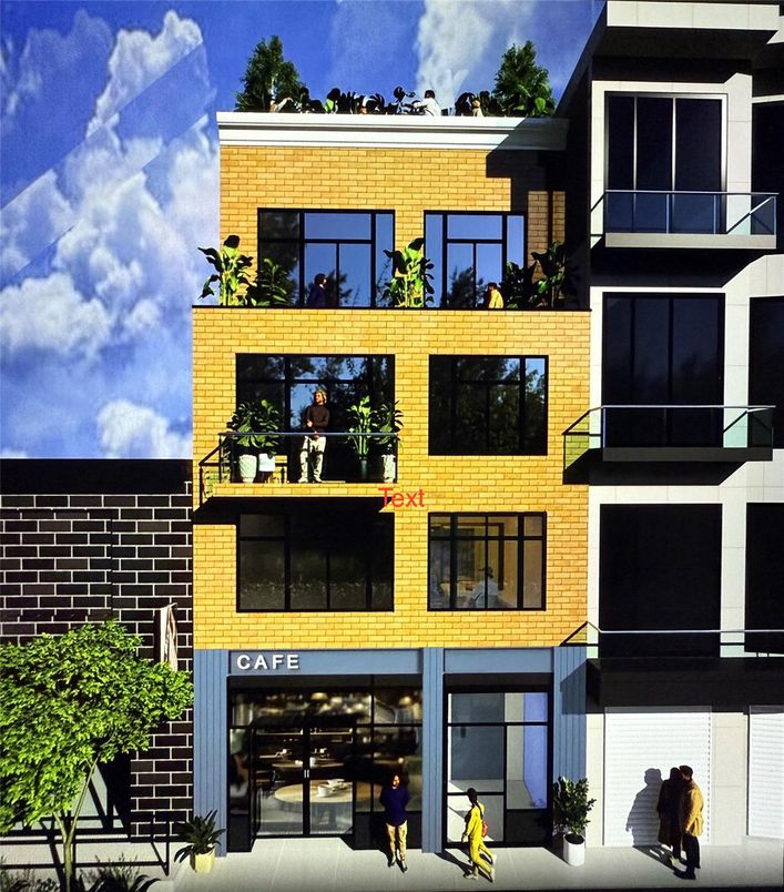 Exterior, Facade, Brick Facade, Modern