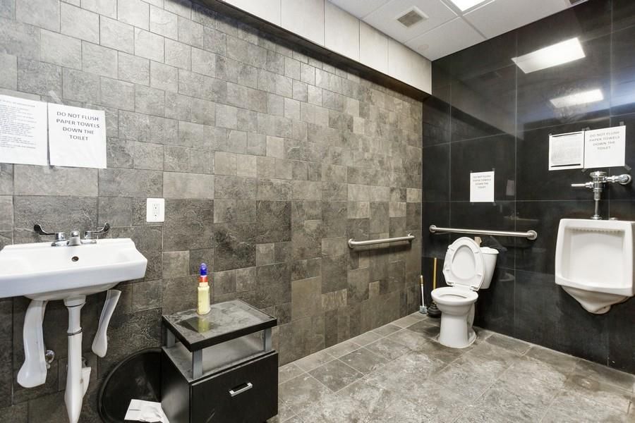 Bathroom, Interior, Recessed Lighting, Stone Walls
