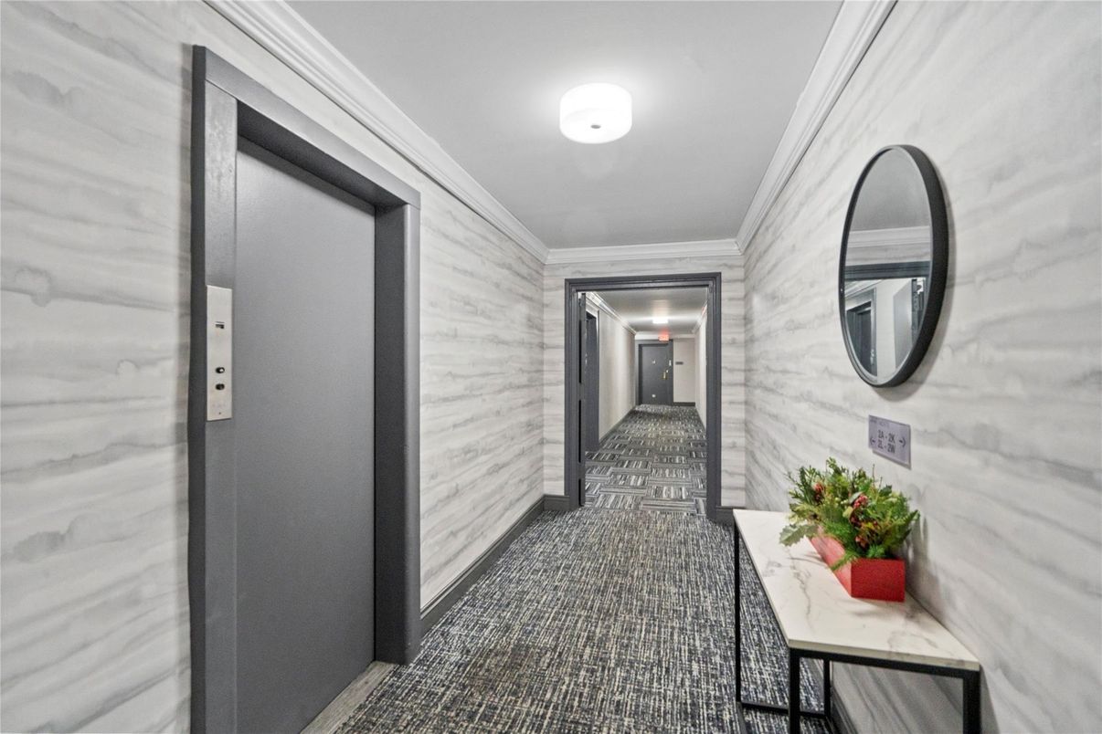Elevator, Interior, Marble Walls