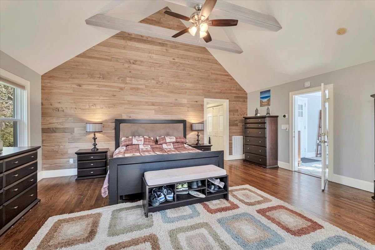 Bedroom, Interior, Wood Texture Flooring, Wooden Walls