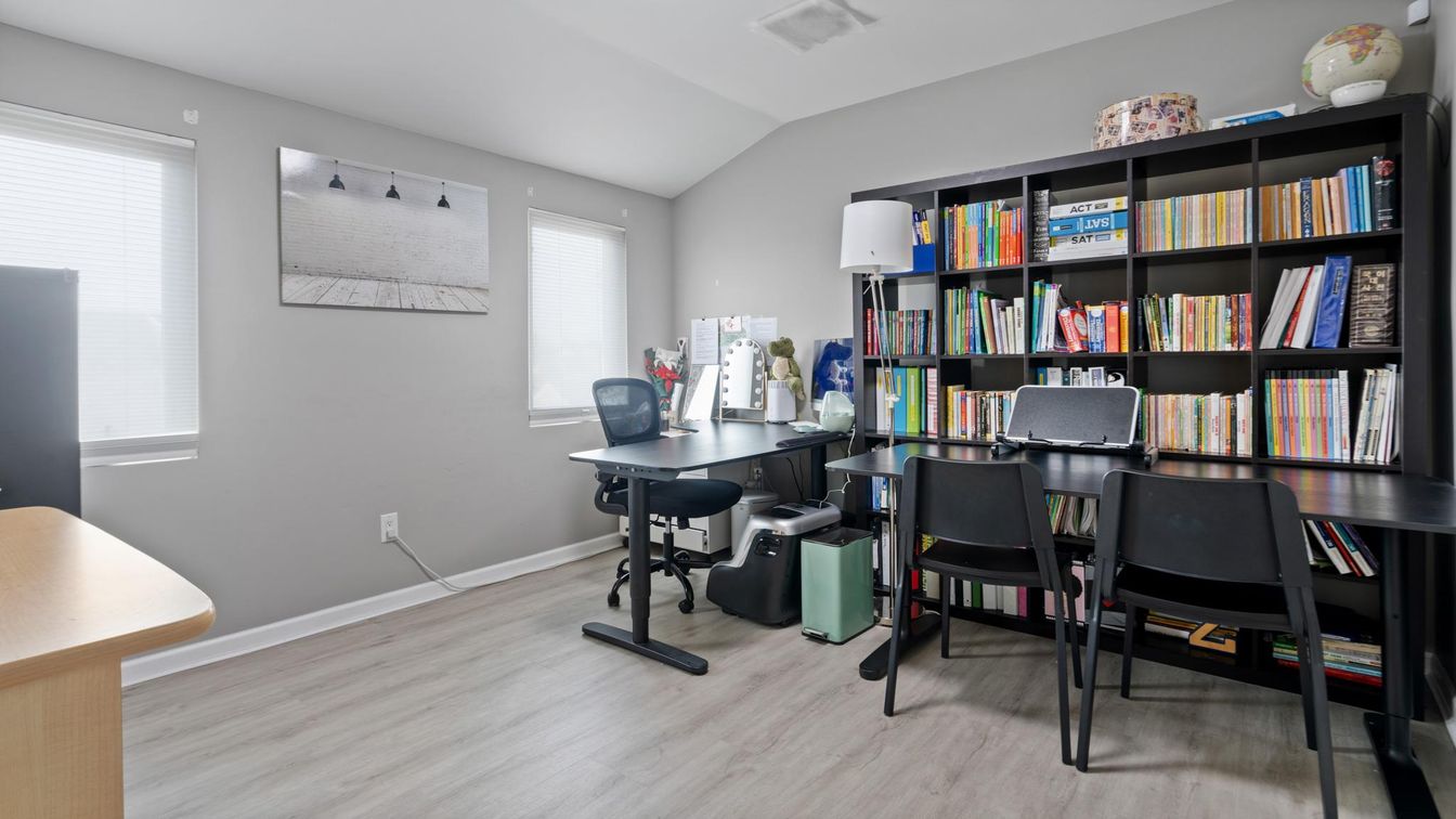 Home Office, Interior, Wood Texture Flooring