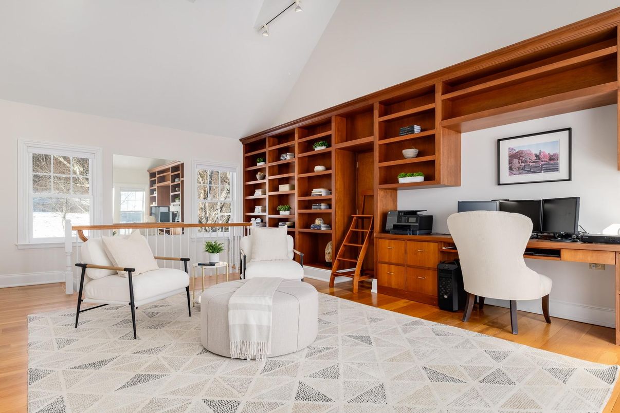 Home Office, Interior, Wood Texture Flooring