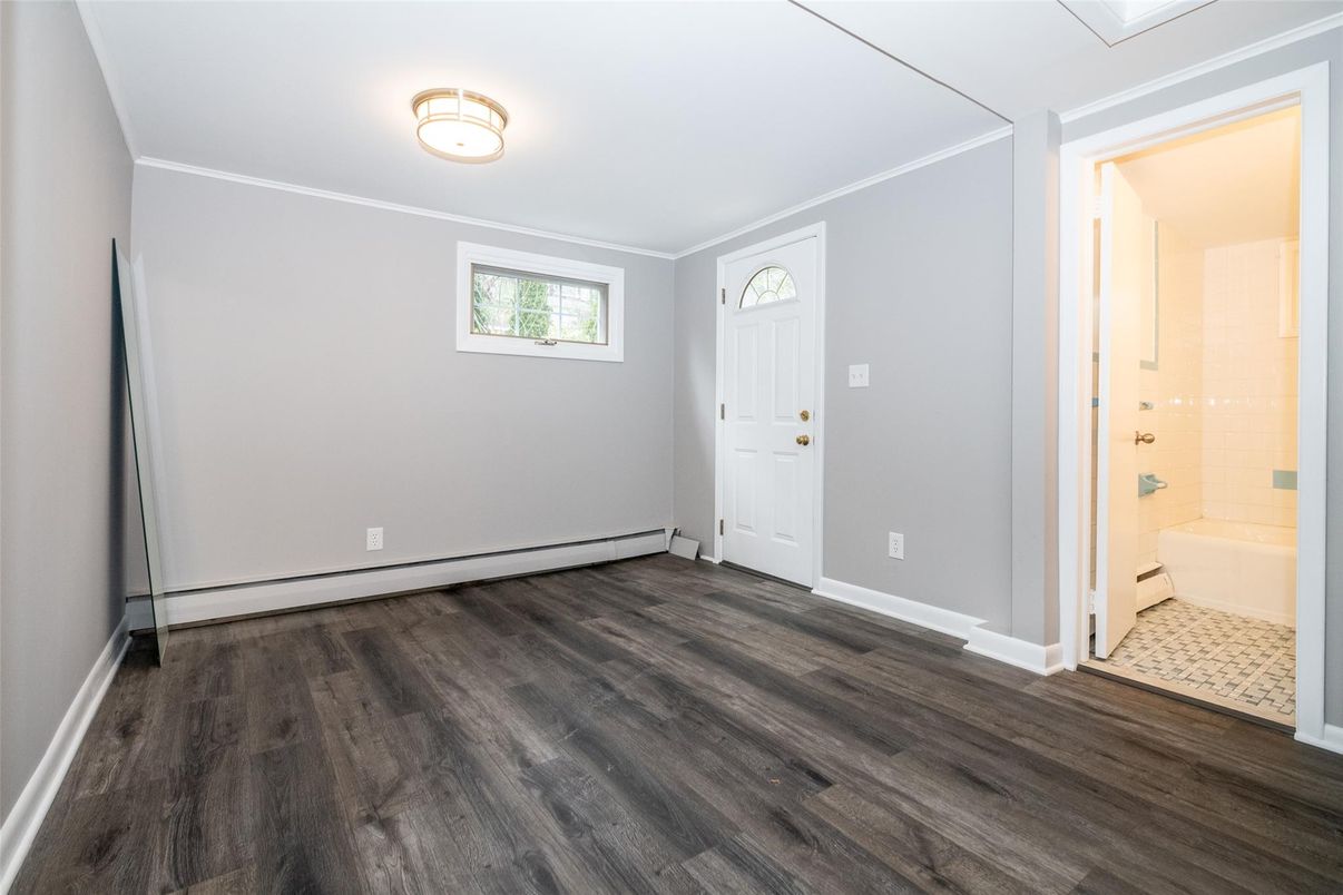 Bathroom, Empty room, Interior, Wood Texture Flooring