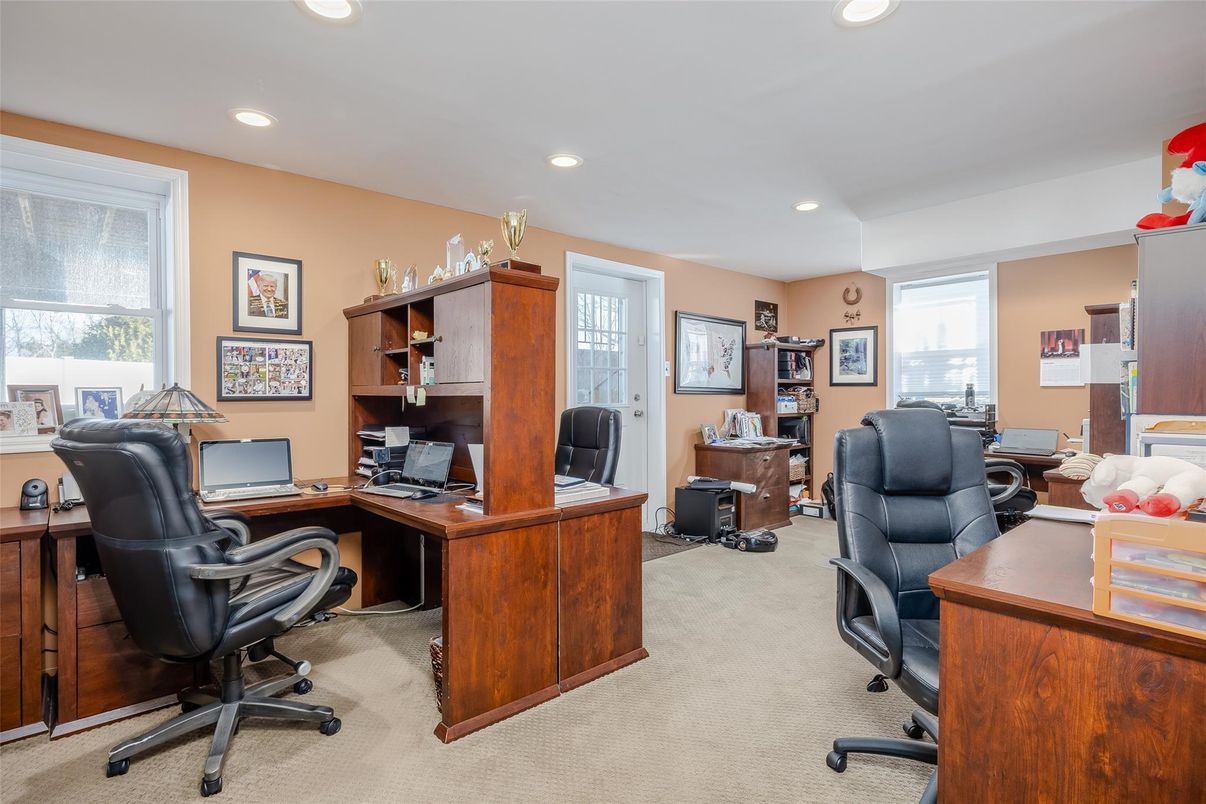 Home Office, Interior, Recessed Lighting