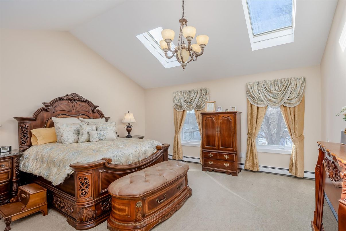 Bedroom, Chandelier, Interior