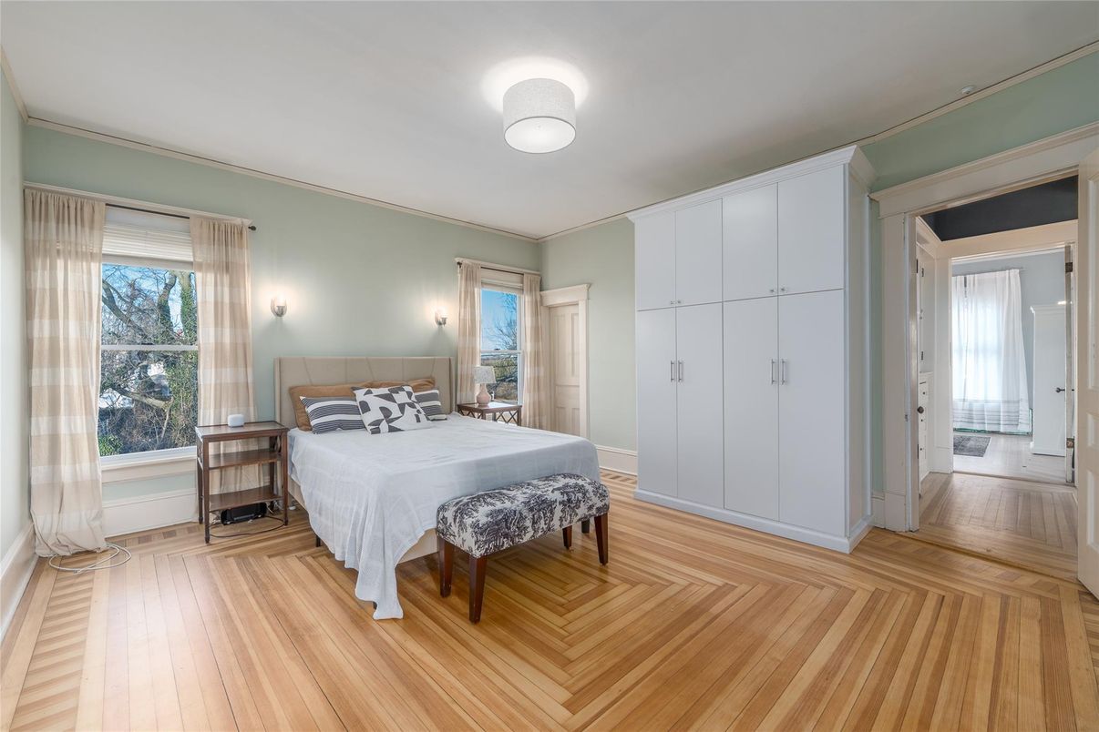 Bedroom, Interior, Wood Texture Flooring