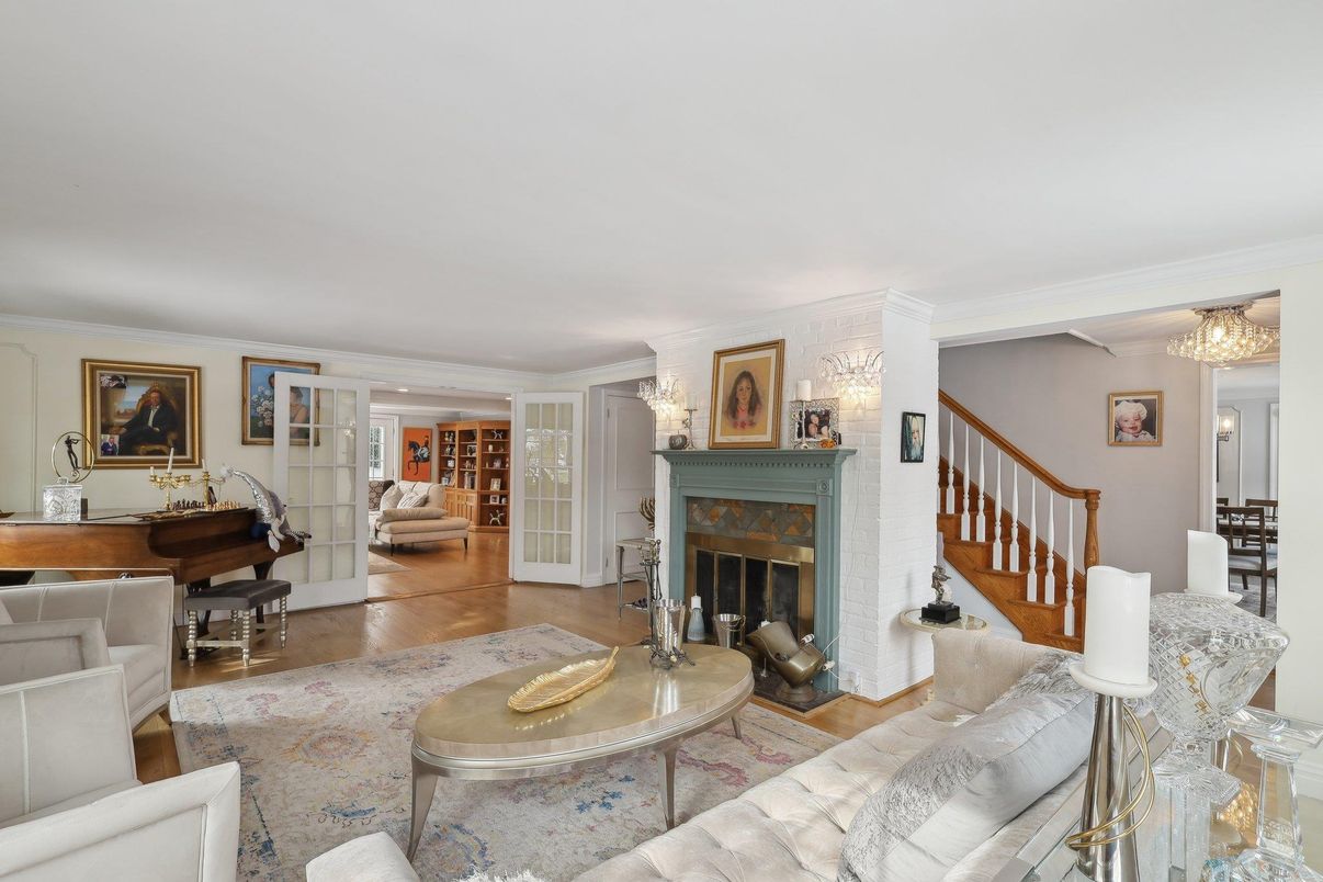 Fireplace, Interior, Living room, Piano, Wood Texture Flooring