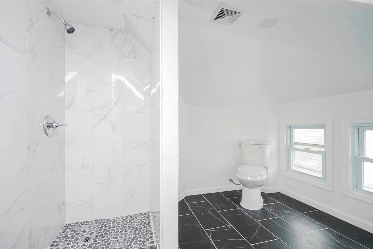 Bathroom, Glass Shower, Interior, Marble Walls