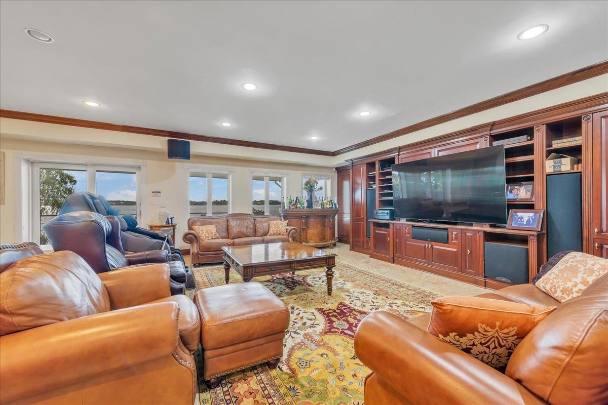 Interior, Living room, Recessed Lighting