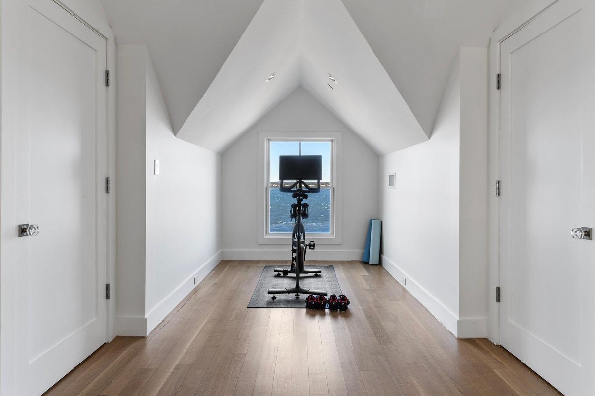 Fitness Equipment, Interior, Wood Texture Flooring