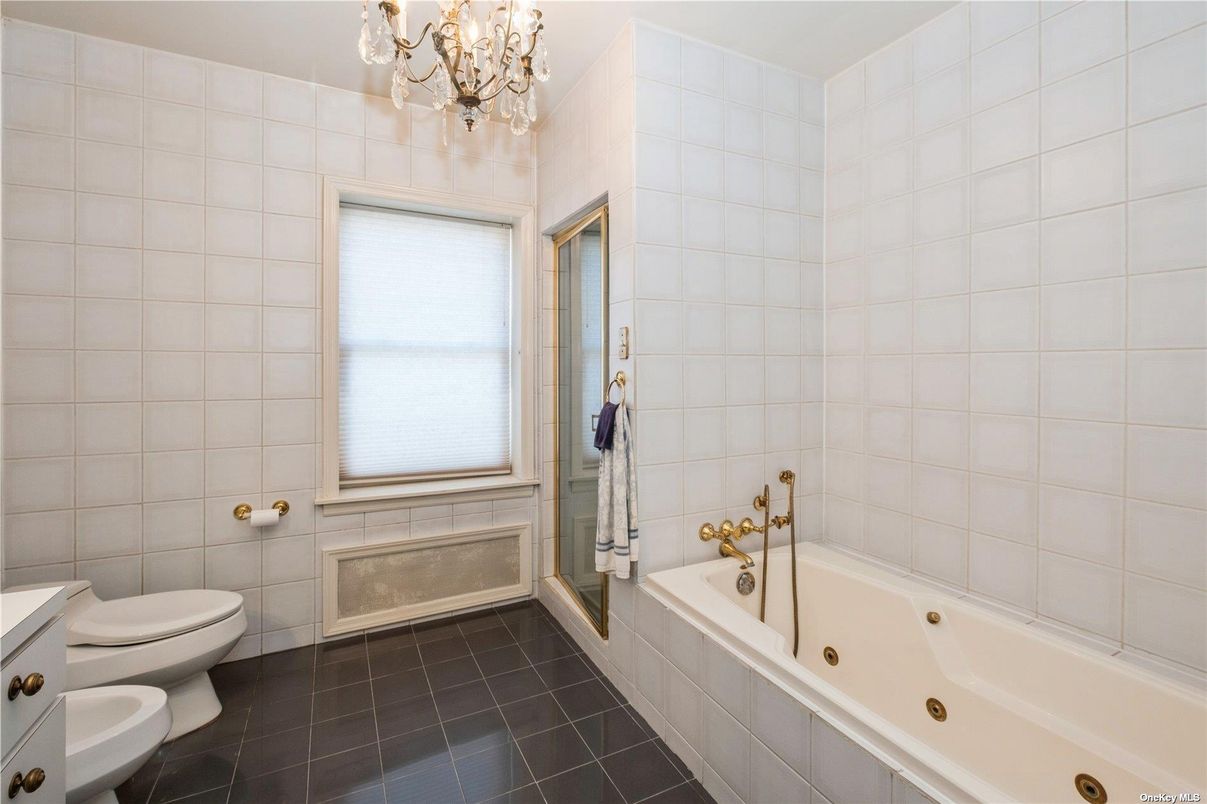Bathroom, Chandelier, Interior