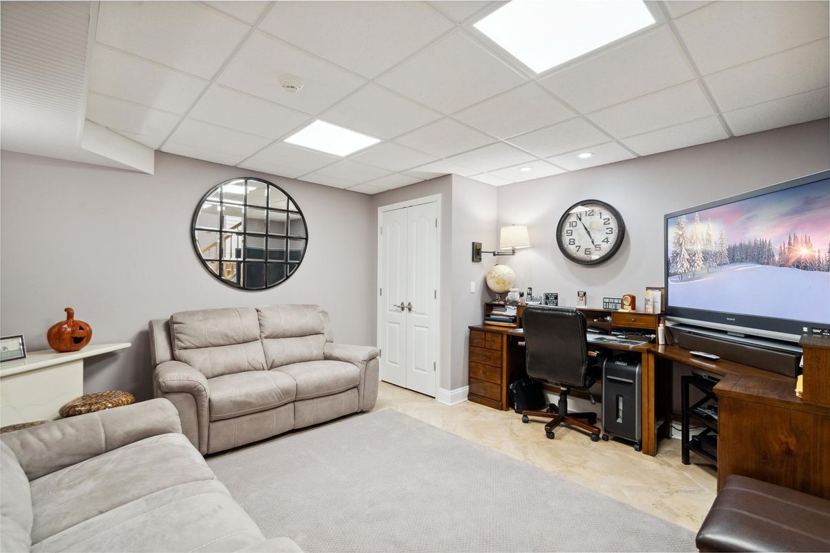 Home Office, Interior, Recessed Lighting
