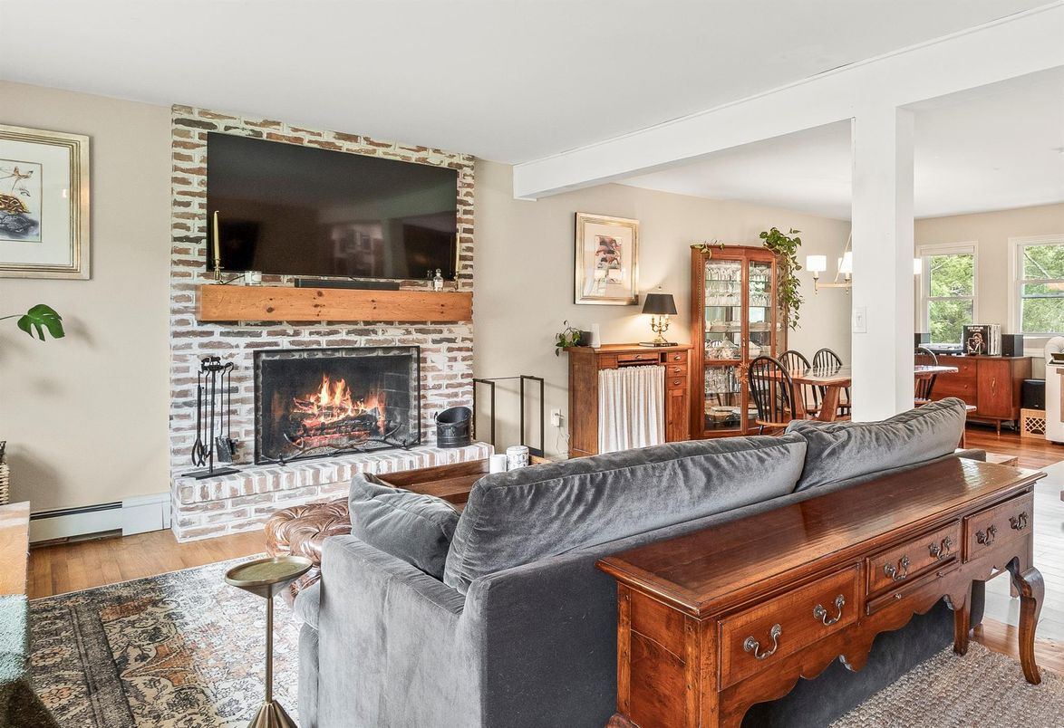 Fireplace, Interior, Living room, Wood Texture Flooring