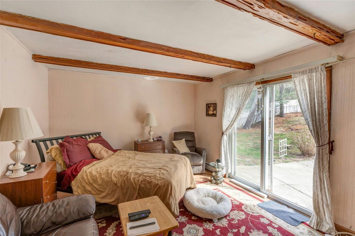 Bedroom, Interior, Wooden Beams