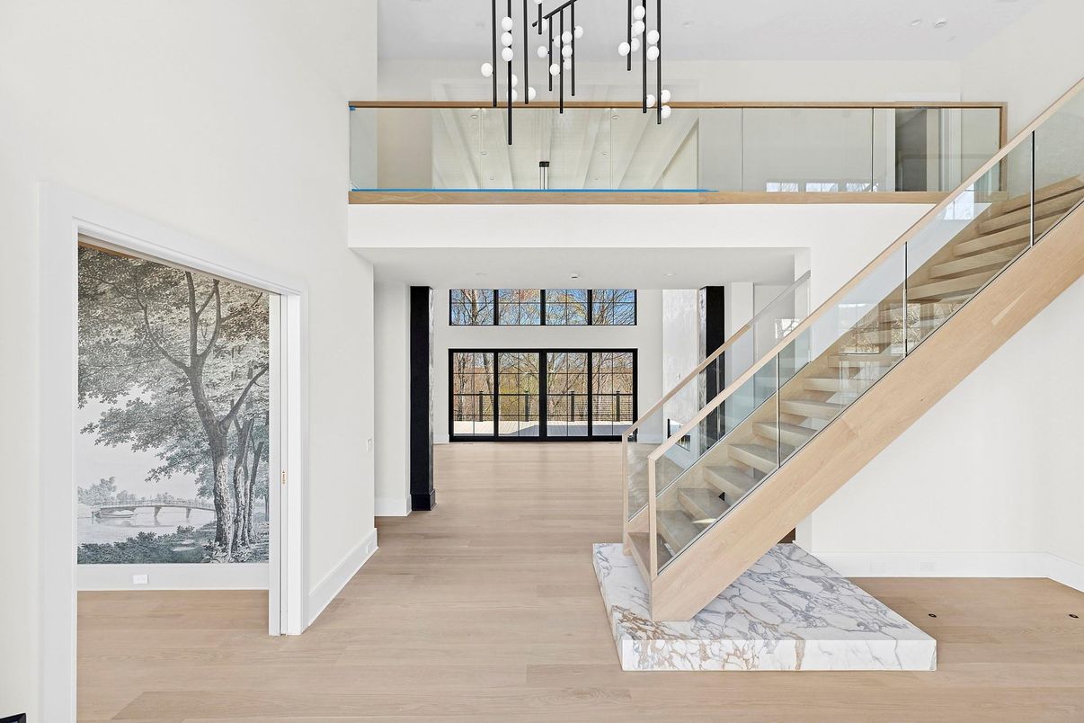 Interior, Pendant Lights, Wood Texture Flooring