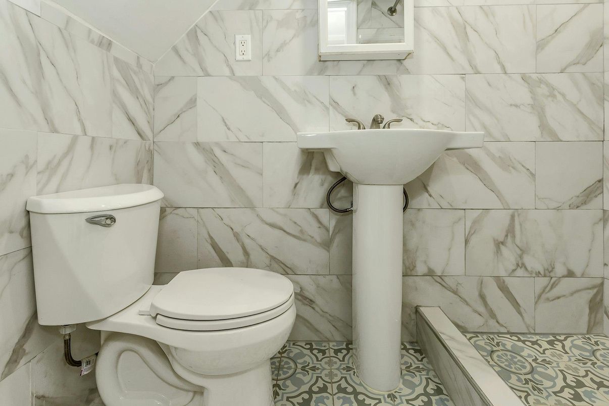 Bathroom, Interior, Marble Walls