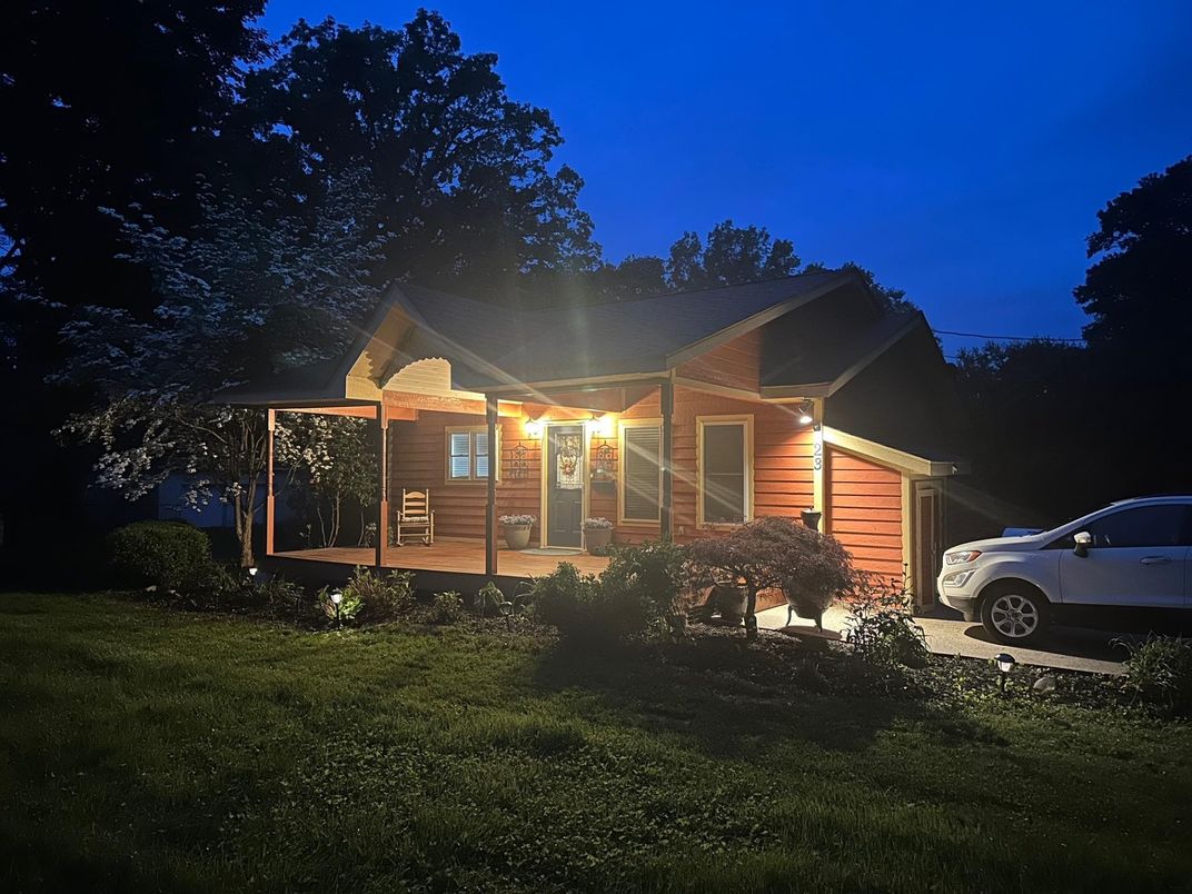 Attached, Exterior, Facade, Log Home