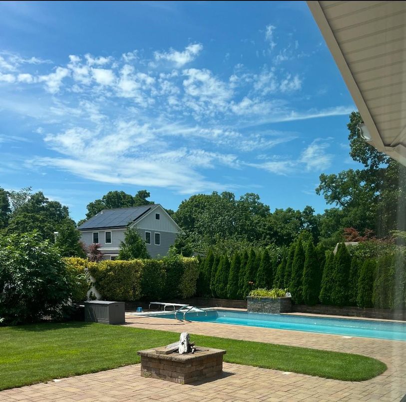 Exterior, Pool, Solar Panels