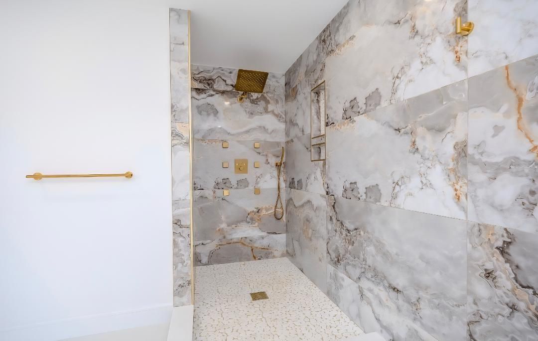 Bathroom, Interior, Marble Walls