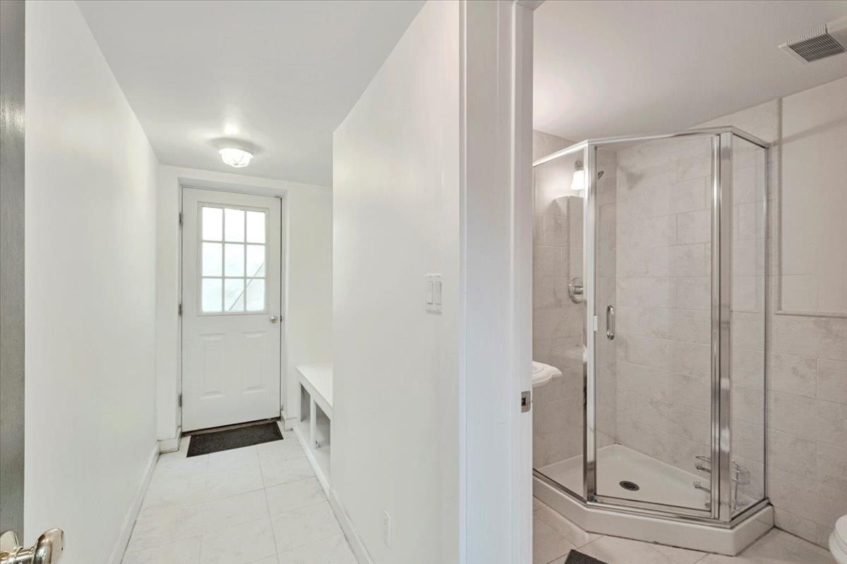 Bathroom, Glass Shower, Interior, Marble