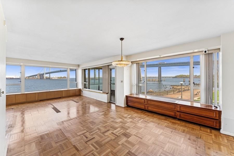 Chandelier, Empty room, Interior, Water, Wood Texture Flooring