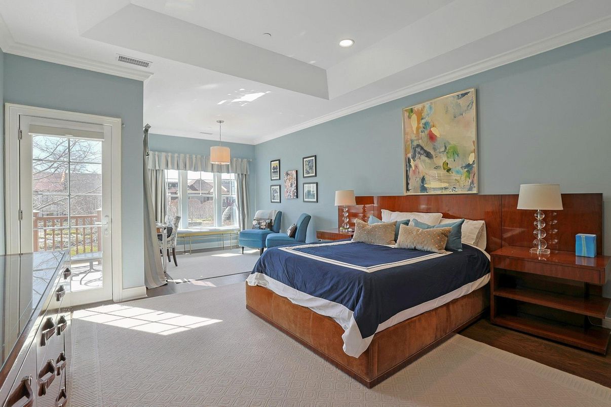 Bedroom, Interior, Pendant Lights, Recessed Lighting