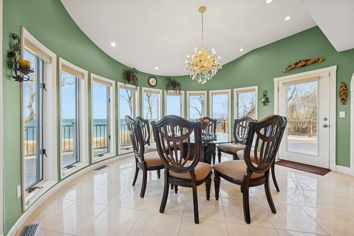 Chandelier, Dining room, Interior, Recessed Lighting