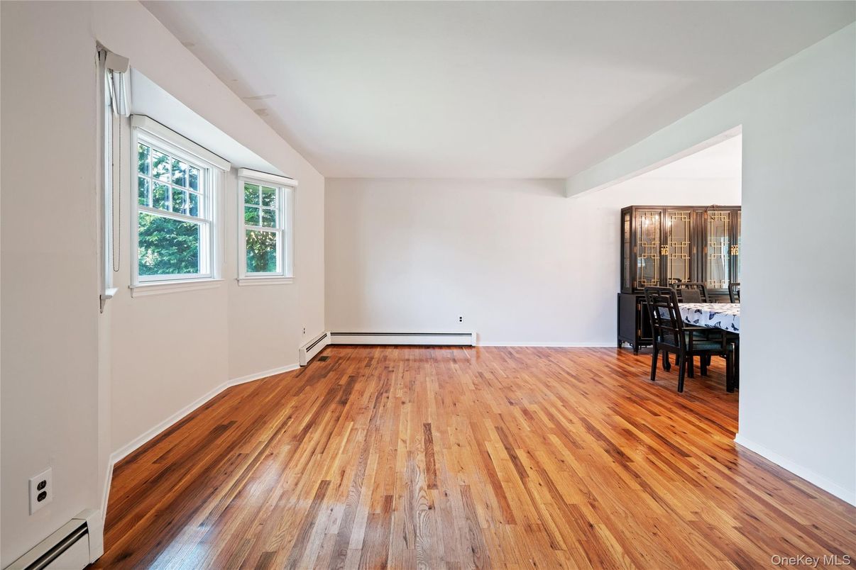 Dining room, Empty room, Interior, Wood Texture Flooring