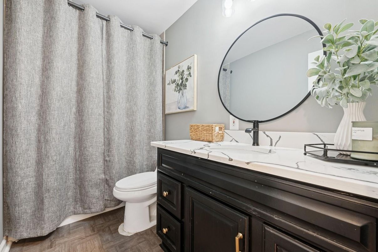 Bathroom, Interior, Wood Texture Flooring