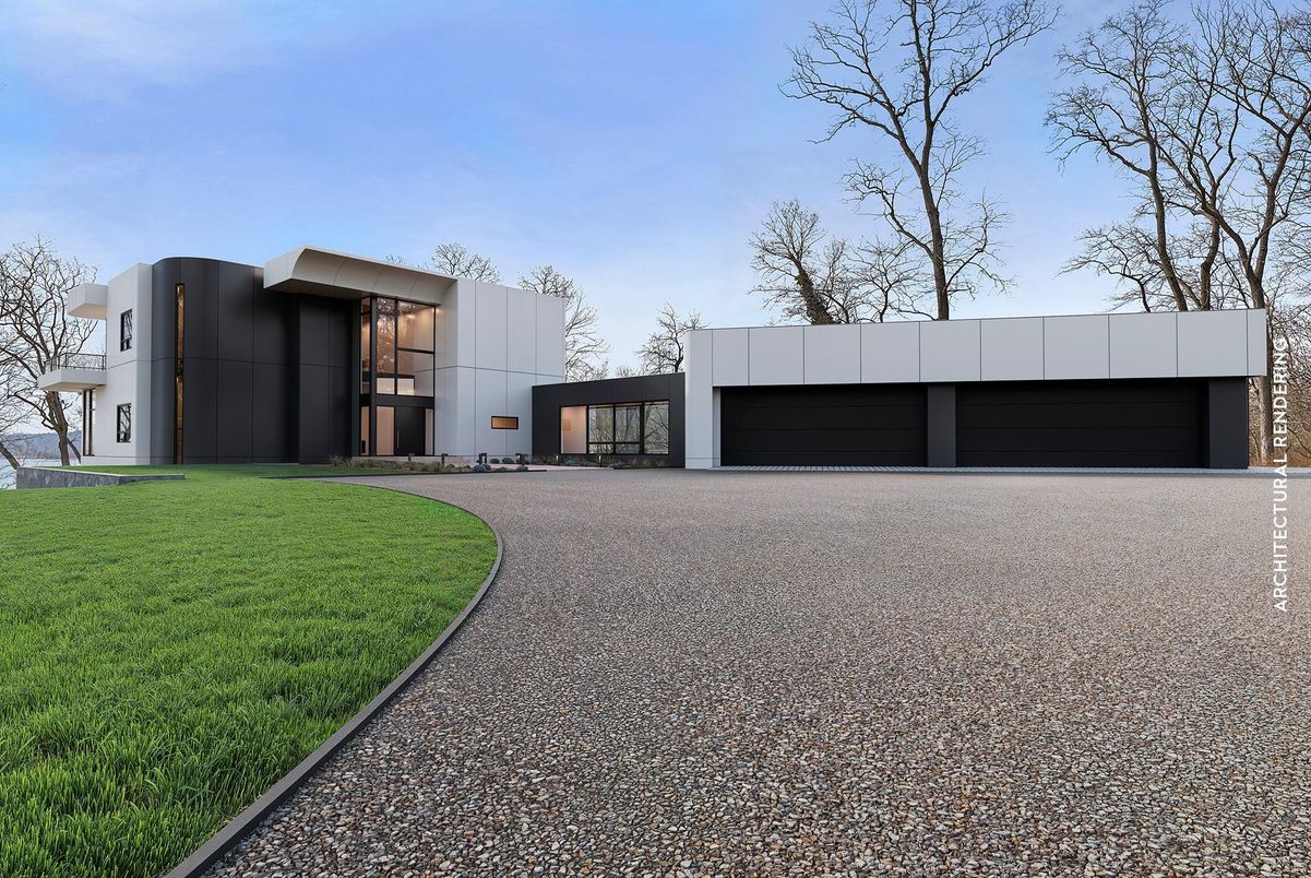 Attached, Backyard, Exterior, Facade, Modern