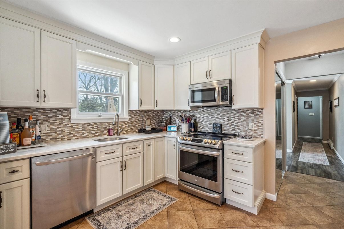 Interior, Kitchen, Recessed Lighting, Stainless Steel Appliances