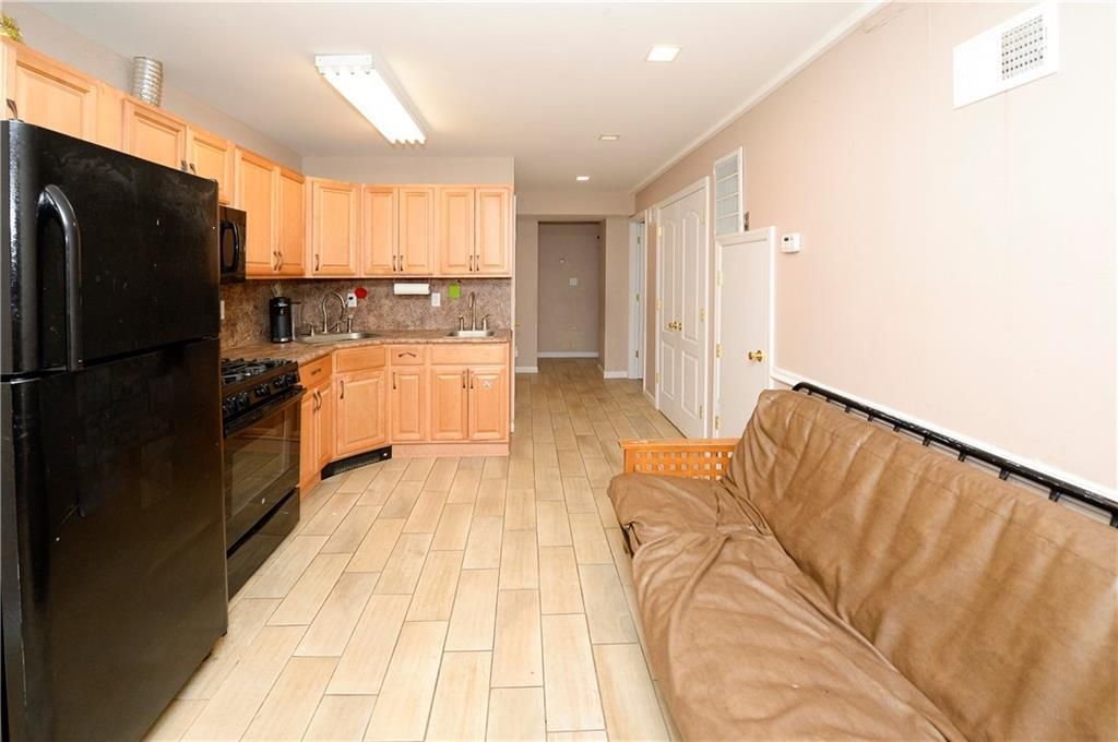 Interior, Kitchen, Living room, Recessed Lighting, Wood Texture Flooring