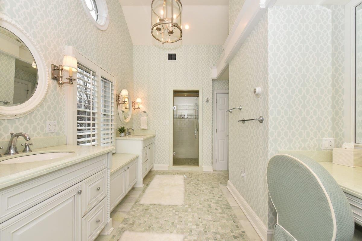 Bathroom, Dual Sink Vanities, Glass Shower, Interior