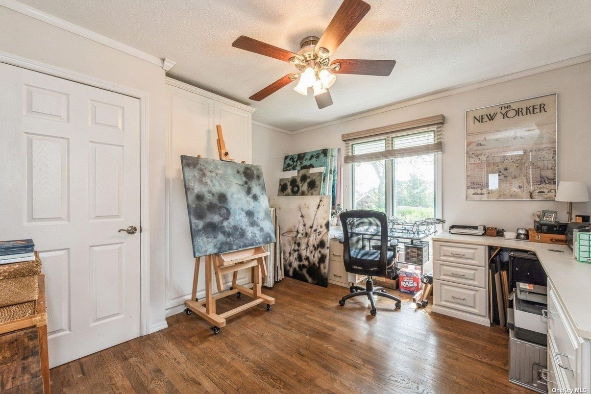 Home Office, Interior, Wood Texture Flooring