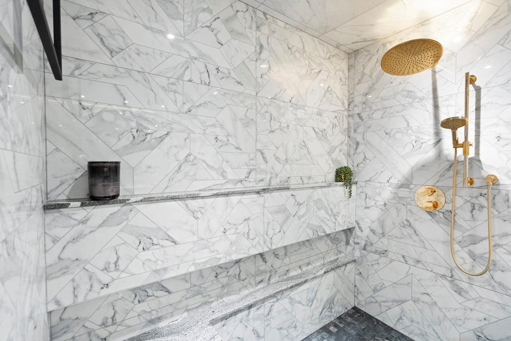 Bathroom, Interior, Marble Walls