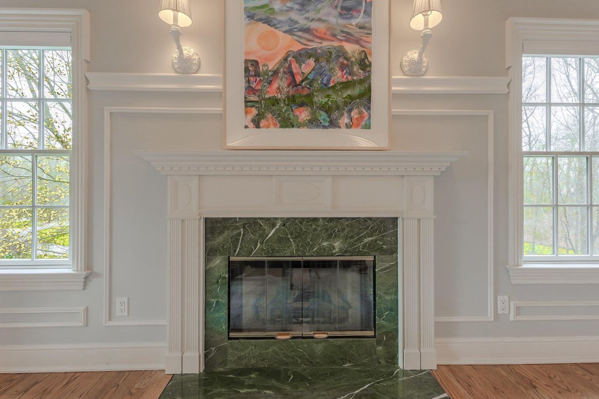 Fireplace, Interior, Wood Texture Flooring